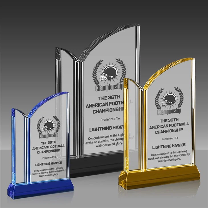 Crystal Sports Championship Football Plaque suppliers